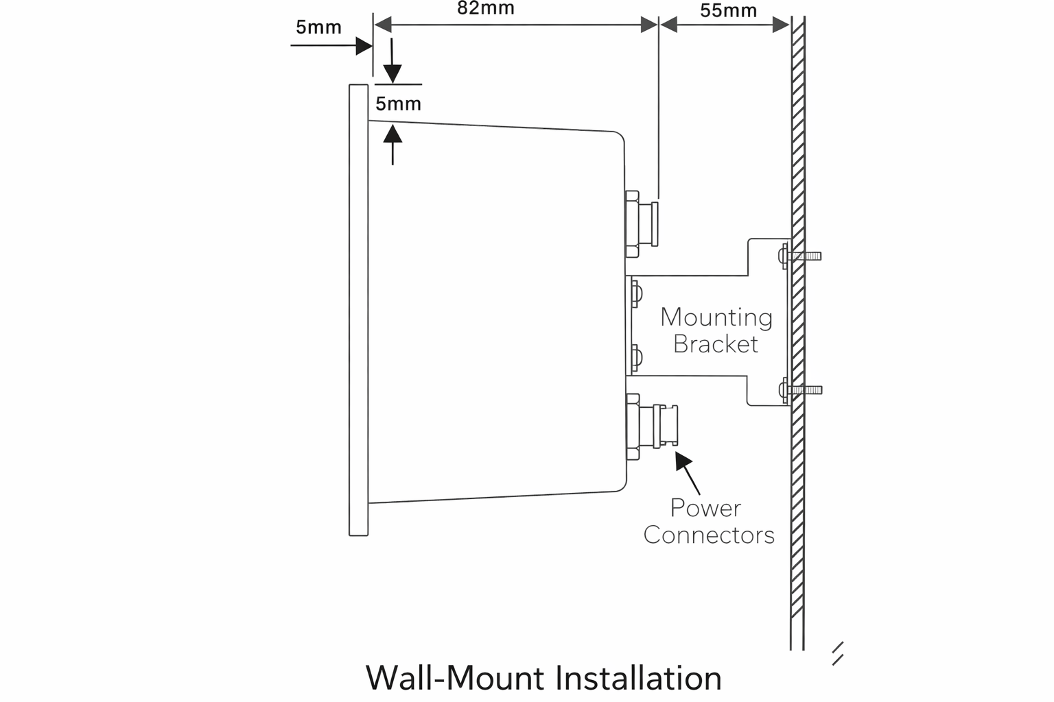 EPC-A10 Wall Mount Installation Drawing