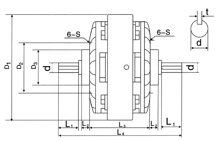 FL dual-shaft installation drawing