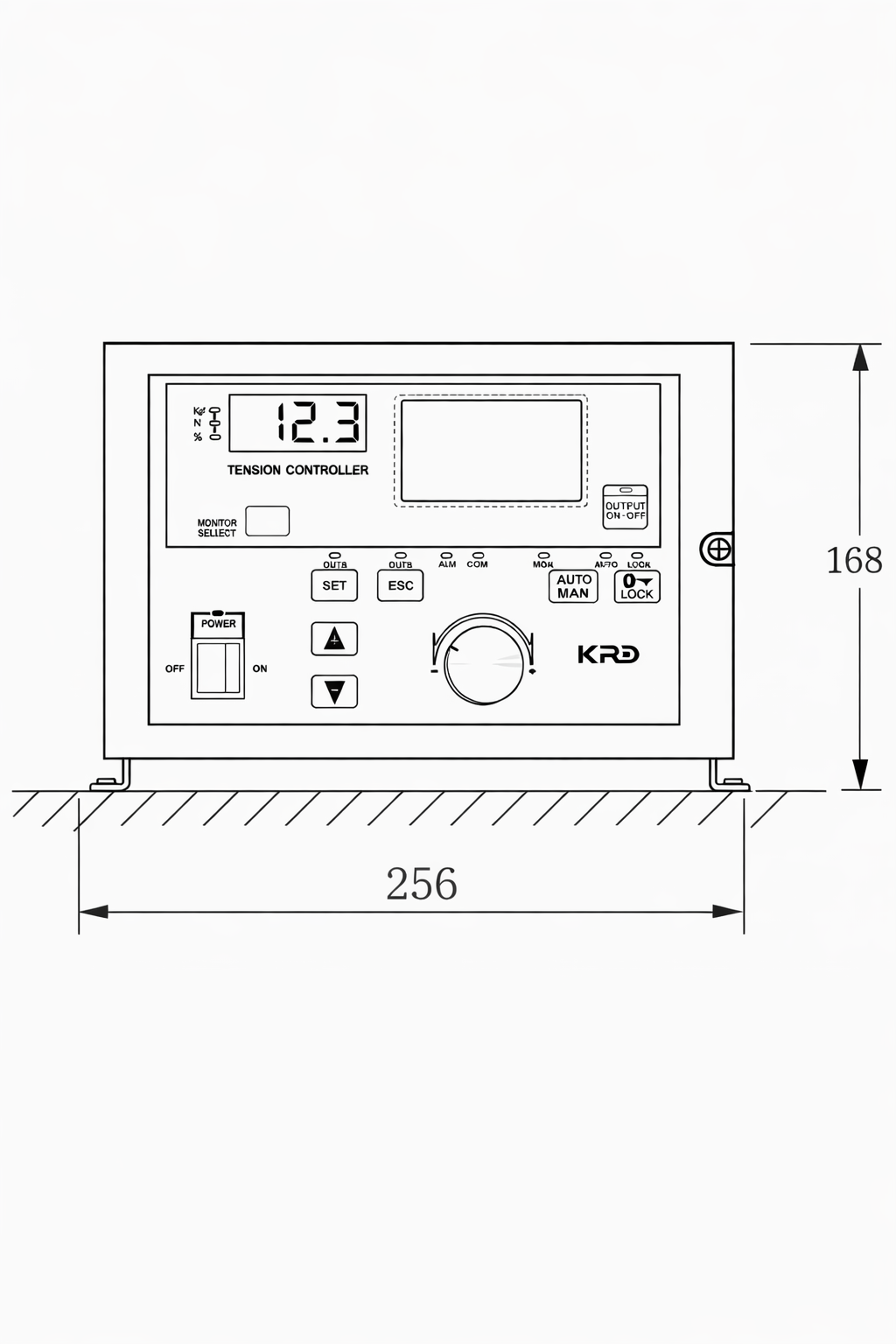 KTC838A Front Installation Drawing